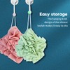 Fidqiog 2 Pcs Loofah, 2 In 1 Bath Sponge for