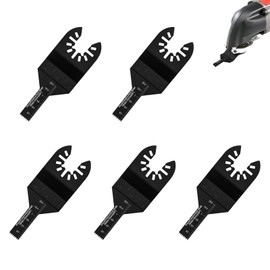 SVUPUE 5 Pcs Multi Tool Blades, 10mm Universal Oscillating Saw Blades, Oscillating Tool Blades, High Carbon Steel Oscillating Saw Blades, for Cutting Wood, Plastic etc