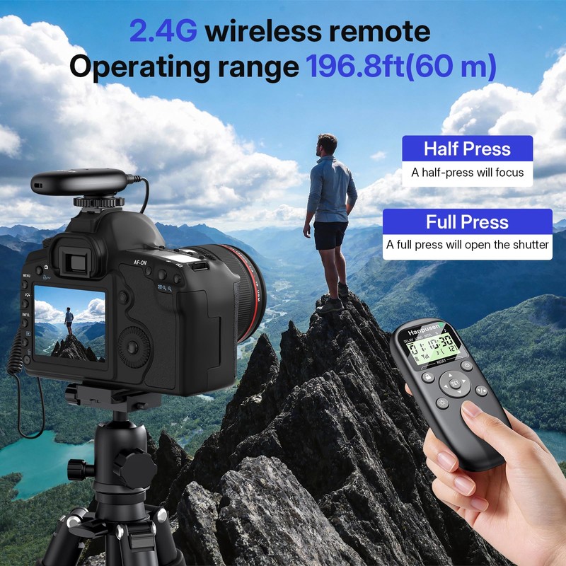 for Sony Rechargeable Camera Remote Control with Timer Intervalometer