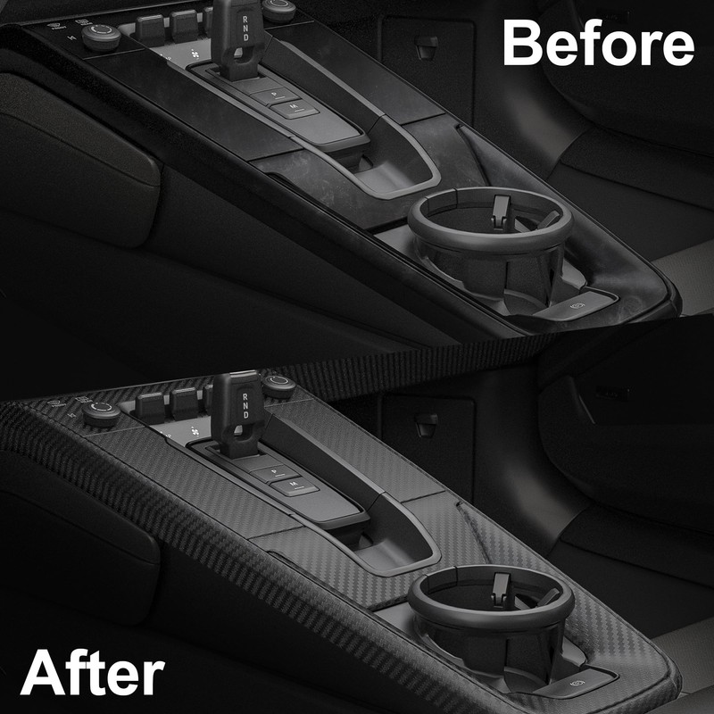 Lypumso Carbon Fiber Vinyl Tape with Tools Kits, Chrome Delete