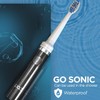2-Pack Pop Sonic Electric Toothbrush (Black) - Travel Toothbrushes w/AAA