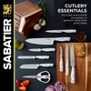 Sabatier Acacia Forged Triple Rivet Edgekeeper Knife Block Set, 15-Piece,