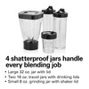 Hamilton Beach MultiBlend Smoothie Blender with 4 Shatterproof BPA Free