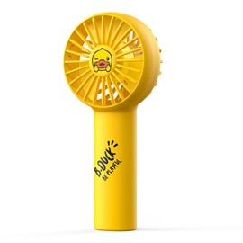 JISULIFE Mini Fan Battery Operated Handheld with 2000 mAh Battery or USB Powered Personal Mini, 3 Speeds, Enhanced Airflow, Rechargeable Quiet Pocket for Home,Outdoor-Duck