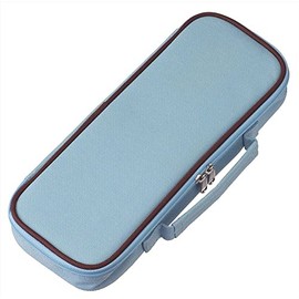 Raymay Fujii FSB133H Topliner Pen Case (with Pocket), Light Blue, Set of 2, Casual