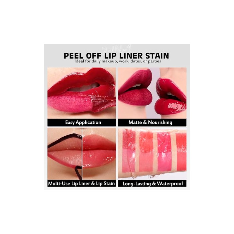Juego combinado de aceite de labios 2 en 1, tinte