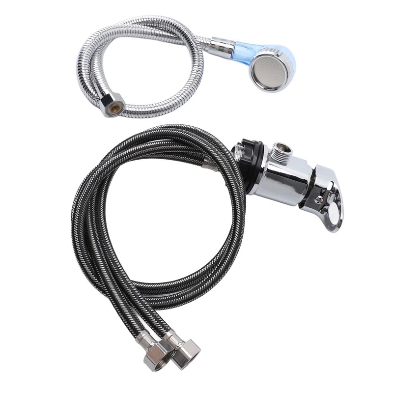 80cm Salon Shampoo Bowl Faucet 70cm Hose M Size Blue
