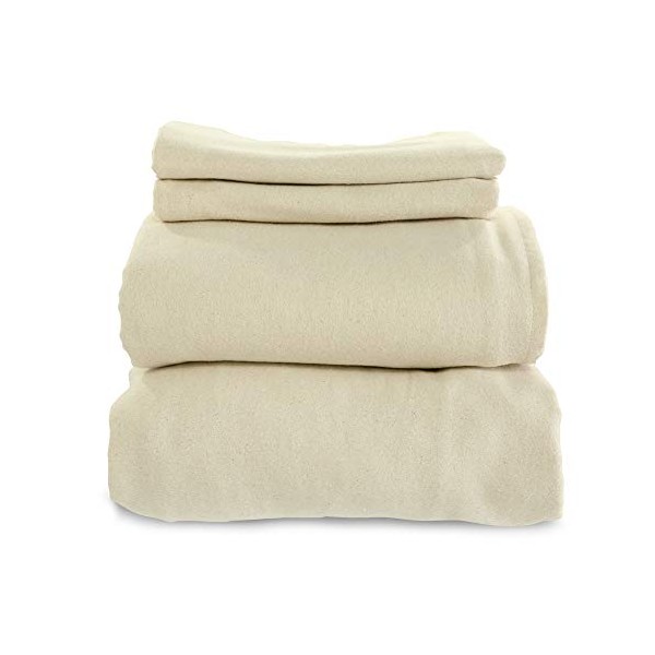 Whisper Organics, Organic Bed Sheets - 4-Pc Flannel Sheet Set