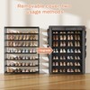 VTRIN Shoe Rack with Cover, 7 Tier Shoe Organizer Storage