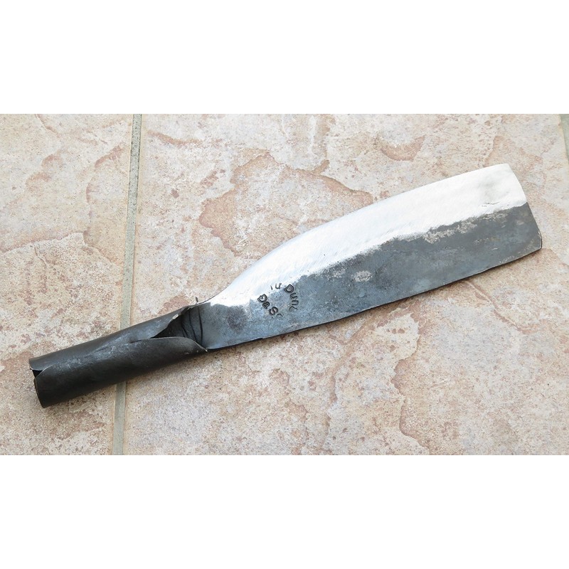 Crude - Chinese 8 Inch Carbon Steel Meat Chopping Cleaver,