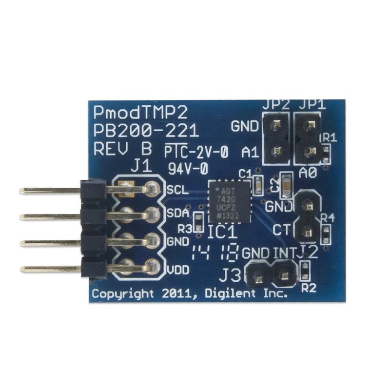 Digilent Pmod TMP2: Temperature Sensor