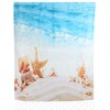 Beautiful Beach Scenery Shower Curtain Waterproof Mildew Proof Print Bath