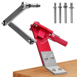 Ykwao Lawn Mower Blade Sharpener - Updated Version Adjustable 15°- 45° Lawnmower Blade Sharpener Jig Tool for Right and Left Hand, Use with Angle Grinder（5005）