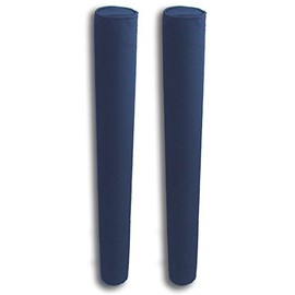 36" Pair of Boat Trailer Guide Pole Pad and Cover - Heavy Duty Canvas - Capped Ends - UV Treated - Made in USA - Navy
