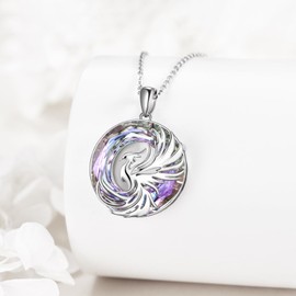 ONEFINITY Phoenix Necklace 925 Sterling Silver Phoenix Pendant Phoenix Jewelry Gift For Women Daughter Mother