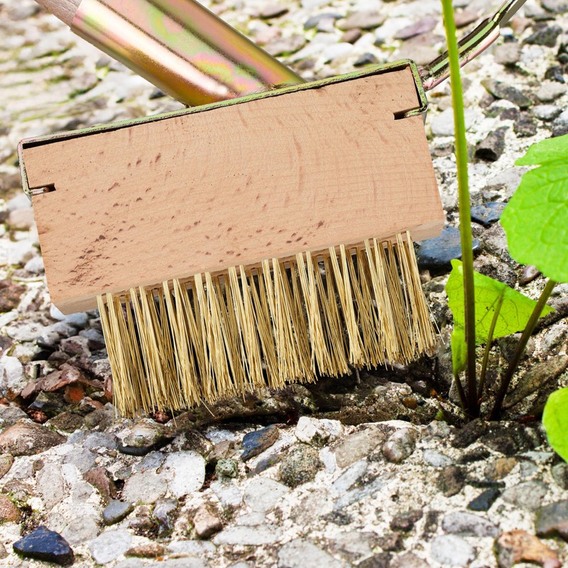 Relaxdays Grout Brush, Set of 2, Weed & Moss Removal,