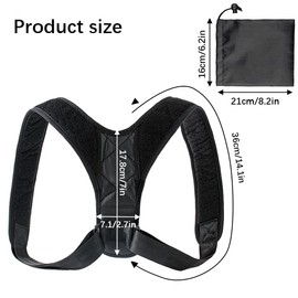 MUNSKT Back Straightener Posture Correction for Ergonomic and Healthy Posture Back Straightener Back Stretcher Women Men