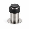 Self-Adhesive Rubber Door Stopper – Stainless Steel Wall Protector with