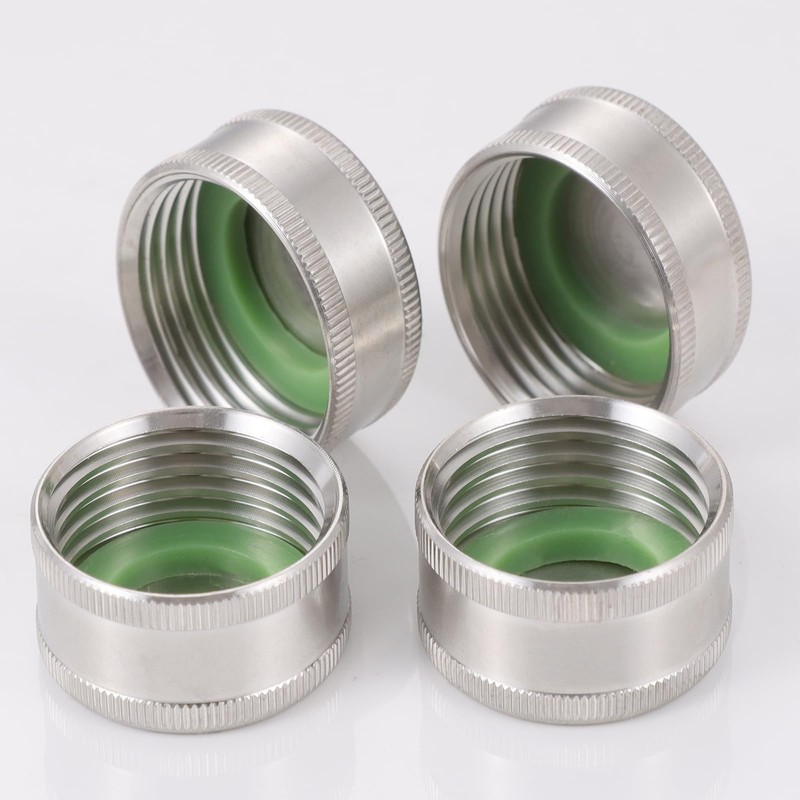 SNUTUYA 3/4 Garden Hose Caps And Plugs，Lead-Free，304 Stainless Steel Hose