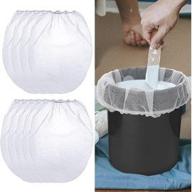 9 x colour sieve bags, 1 gallon colour strainer, colour sieves and strainers, colour sieve bag with elastic top opening for colour, gardening, hydroponics.