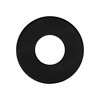 LANZZAS Flue Pipe Wall Rosette with 90 mm Edge -