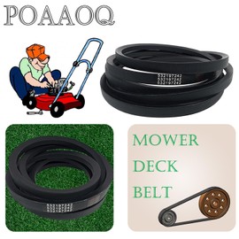 POAAOQ Mower Deck Belt 532197242/138.2" x 0.7" / Aramid Cord/Replacement Husqvarna YTH24V48 YTH24K48 YTH2348 YTA24V48 48 Inch Compatible with AYP Poulan Jonsered 197242 532197242 Craftsman 33154