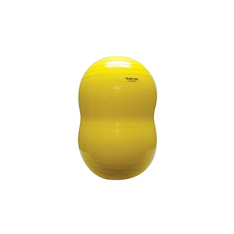 PhysioGymnic Molded Vinyl Inflatable Ball, Yellow, 18 Inch