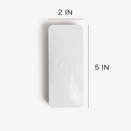 U Brands Borrador magnético lateral para pizarrón de borrado en seco, superficie inferior de fieltro grueso, 2 x 5 x 1 pulgada, blanco