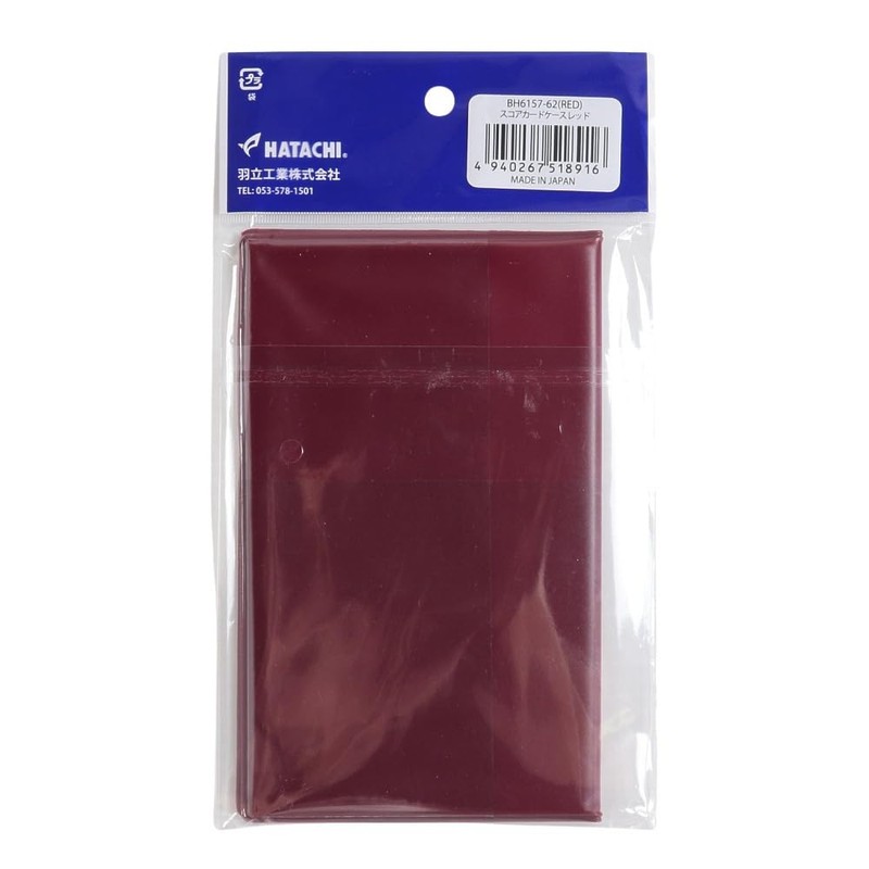 HATACHI BH6157 Scorecard Case, 62 red