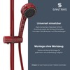 SANTRAS® Premium Shower Hose Red 1.50 m with Flow Limiter