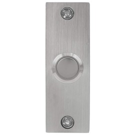 Waterwood Small Rectangle Stainless Steel Doorbell - Wired High Quality Modern Stainless Steel Push Button