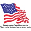 American Thin Blue Red Line Law First Responders American flag