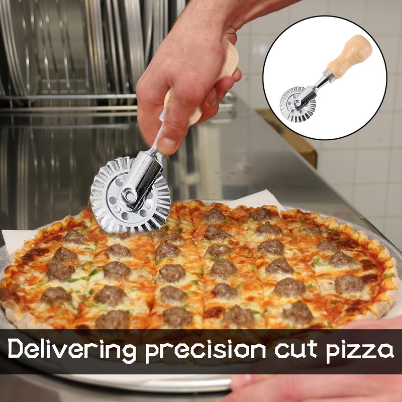 Pasta Cutter Wheel,Ravioli Stamp Cutter with Roller Zinc Alloy Noodle