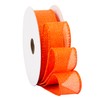 Fondersy 9-Meter Orange Burlap Ribbon Wired Burlap Ribbon - 25mm