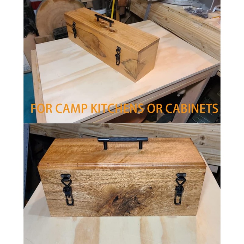 Black Toggle Latch Clamp, Heavy Duty Adjustable Toggle Clamp for