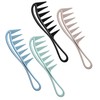 Set of 4 Curling Combs, Natural Curls Comb with Wide