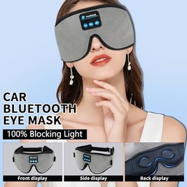 Joythink Joythink Sleep Headphones Sleep Mask Eye Mask 3D Deep Bluetooth for Sleeping Blackout Washable Music Eye Cover with Speaker Microphones Gray