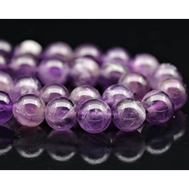 Natural Amethyst Beaded Choker, Genuine Purple Crystal Necklace, Fancy Gemstone Choker, 8mm Beads, Unique Fashion Jewelry, Healing Crystal Chakra Necklace, Durable Stone Necklace, Aquarius Necklace