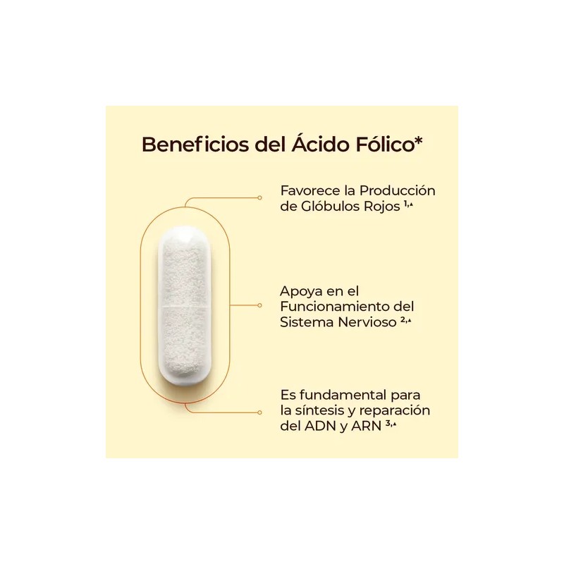 Ácido Fólico + Vitamina E - 60 Cápsulas - Naturelab