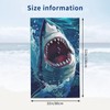 cromcu Shark Beach Towel for Boys Men Adults Great White