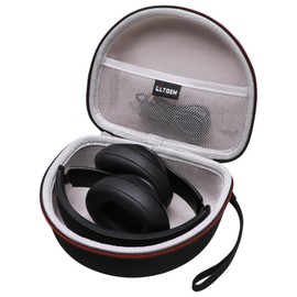 Headphone Case Compatible with Beats Studio Pro/Beats Solo 4 / Beats Studio 3 / Beats Solo 3 / Beats Solo 2 and for TOZO HT2 On-Ear Bluetooth Headphones - Black+Grey