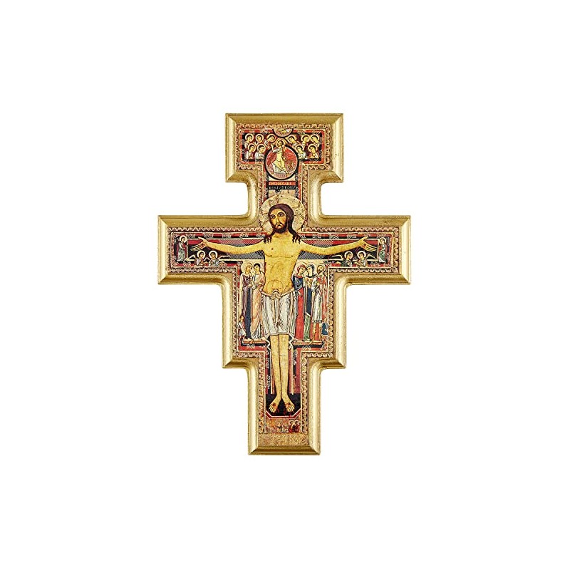 Gerffert Assisi Collection - San Damiano Wooden Crucifix with Hanger,