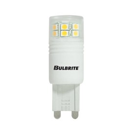 Bulbrite LED3G9/WW 3-Watt LED T4 G9 Bulb, 20W Halogen Equivalent, Soft White