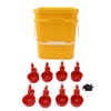 Automatic Chicken Waterer Cup with 12L Handheld Barrel Poultry Drinking