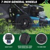 CheeMuii 7 Inch Lawn Mower Wheels 2 Pcs 7" Black