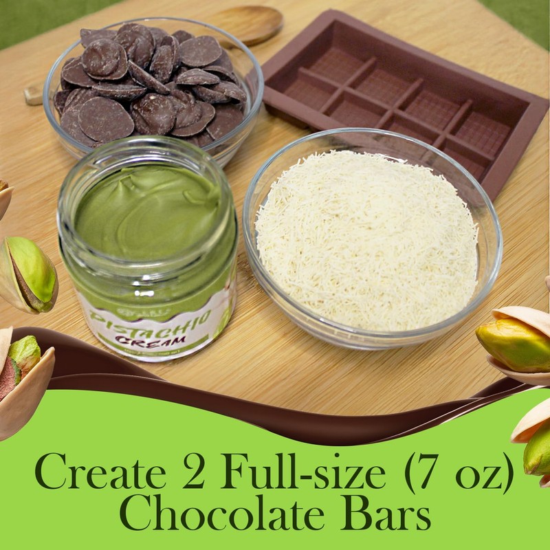 Dubai Chocolate Bar DIY Kit – Includes Mold, 12.3 oz