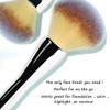 Foundation Brush Makeup Powder Brush Face Brush for Stippling Liquid