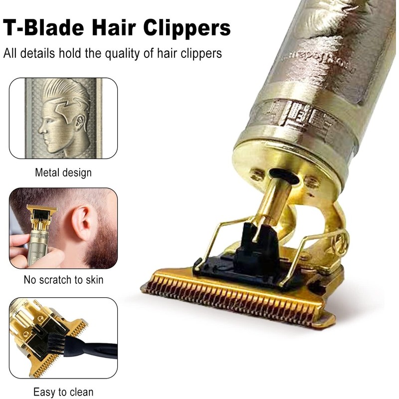 BTRICL Cordless Electric Hair Trimmer with 10 Guide Combs