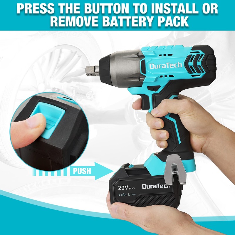 DURATECH 20V 4.0Ah Li-ion Battery Pack- Only Cordless Tools