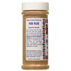 Bolner Fiesta Extra Fancy 4.5 oz. Rib Rub For Delicious Ribs